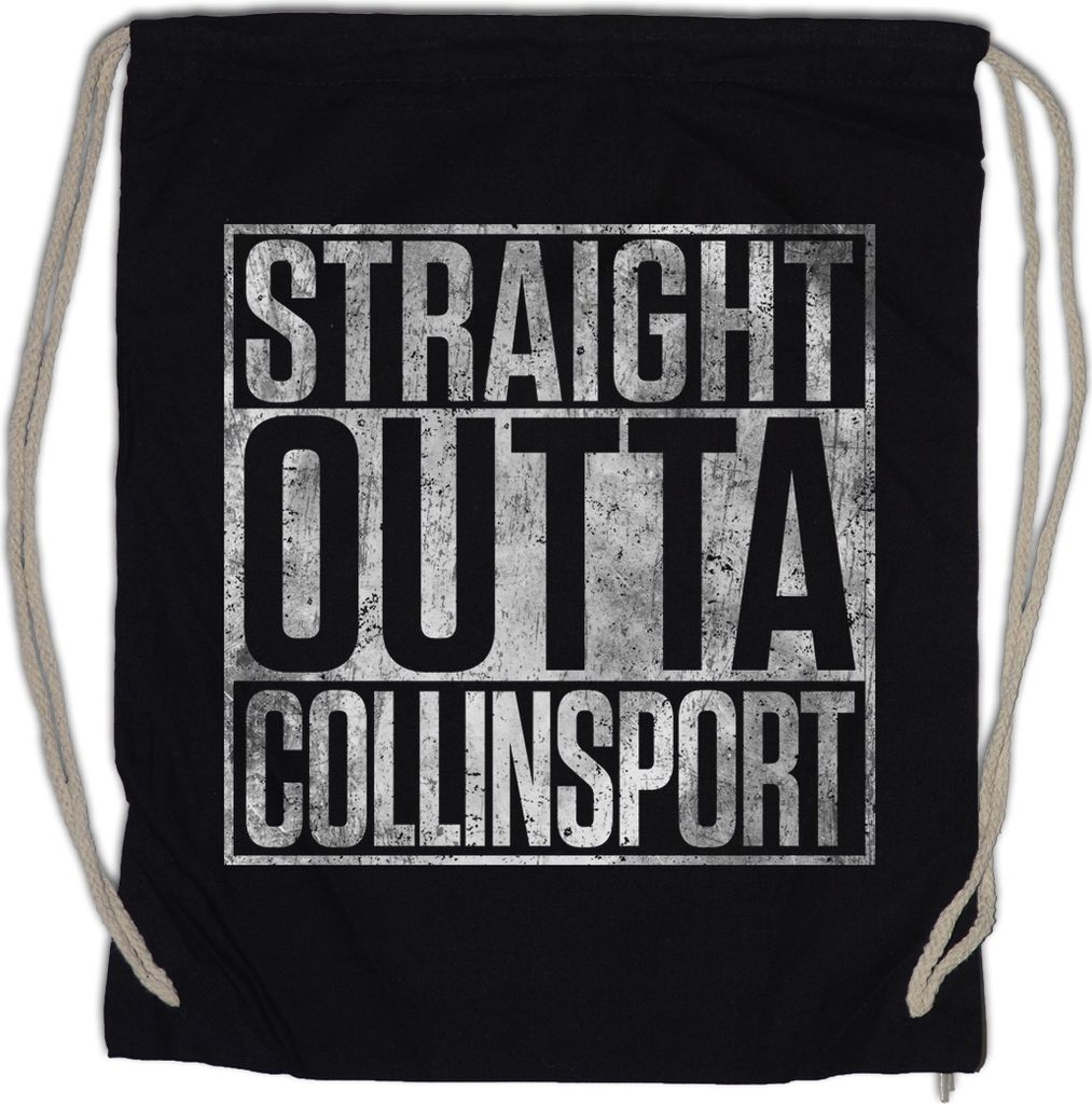 Urban Backwoods Straight Outta Collinsport, Turnbeutel, Farbe: Schwarz