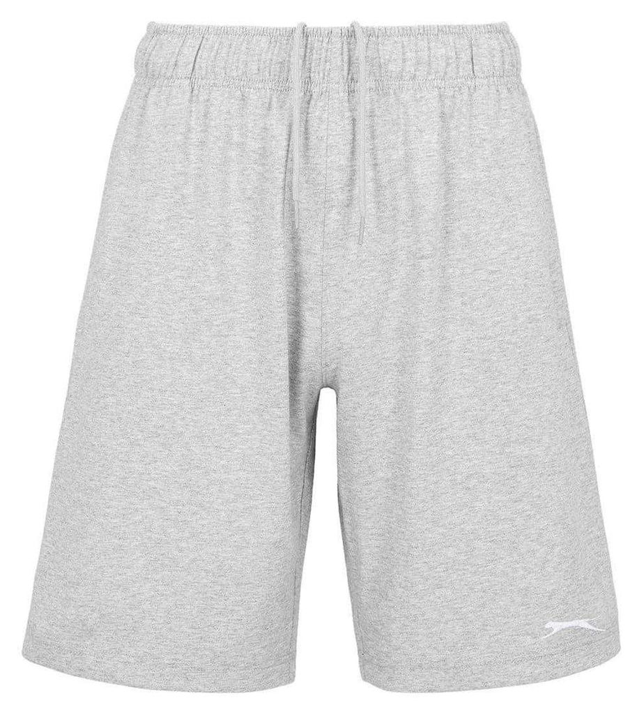 Slazenger - Jersey-Shorts für Herren , Leger GT14041 (XL) (Grau meliert)