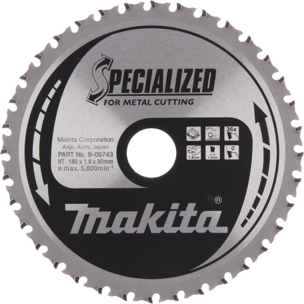 Makita Sägeblatt Metall 185 x 30 mm - 36 Zähne