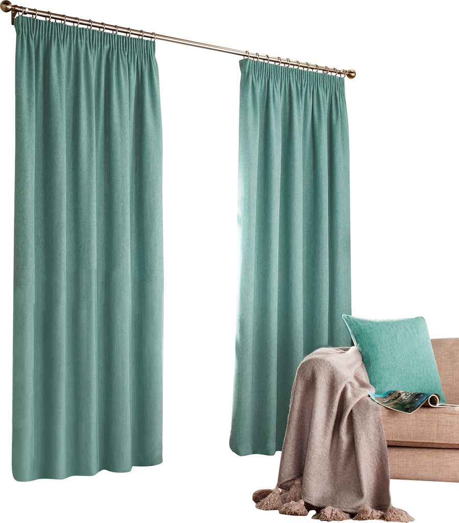 Furn - Falten-Vorhänge "Harrison" RV1528 (229x229cm) (Marineblau)