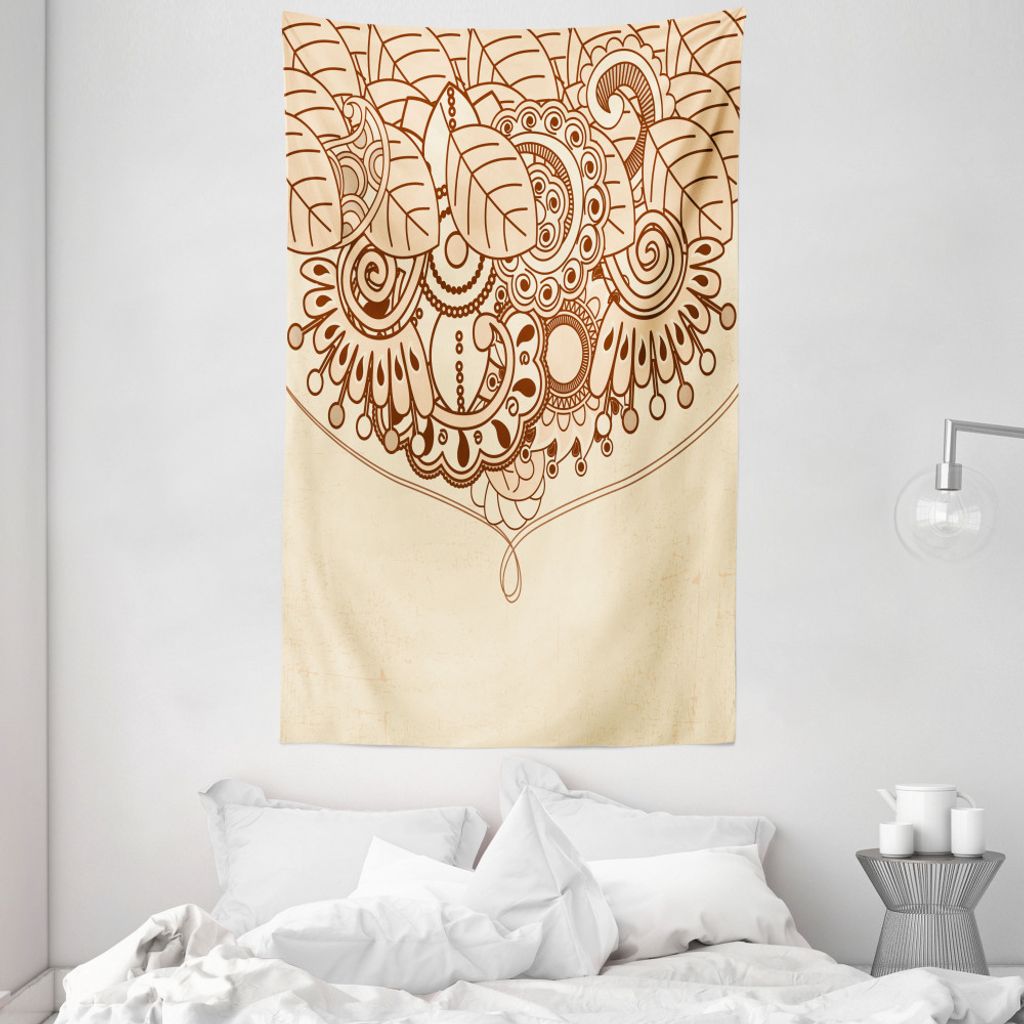 ABAKUHAUS Skizzenhaft Wandteppich und Tagesdecke, Eastern Entwurf aus Weiches Mikrofaser Stoff Waschbar ohne Verblassen Digitaldruck, 140 x 230 cm,...