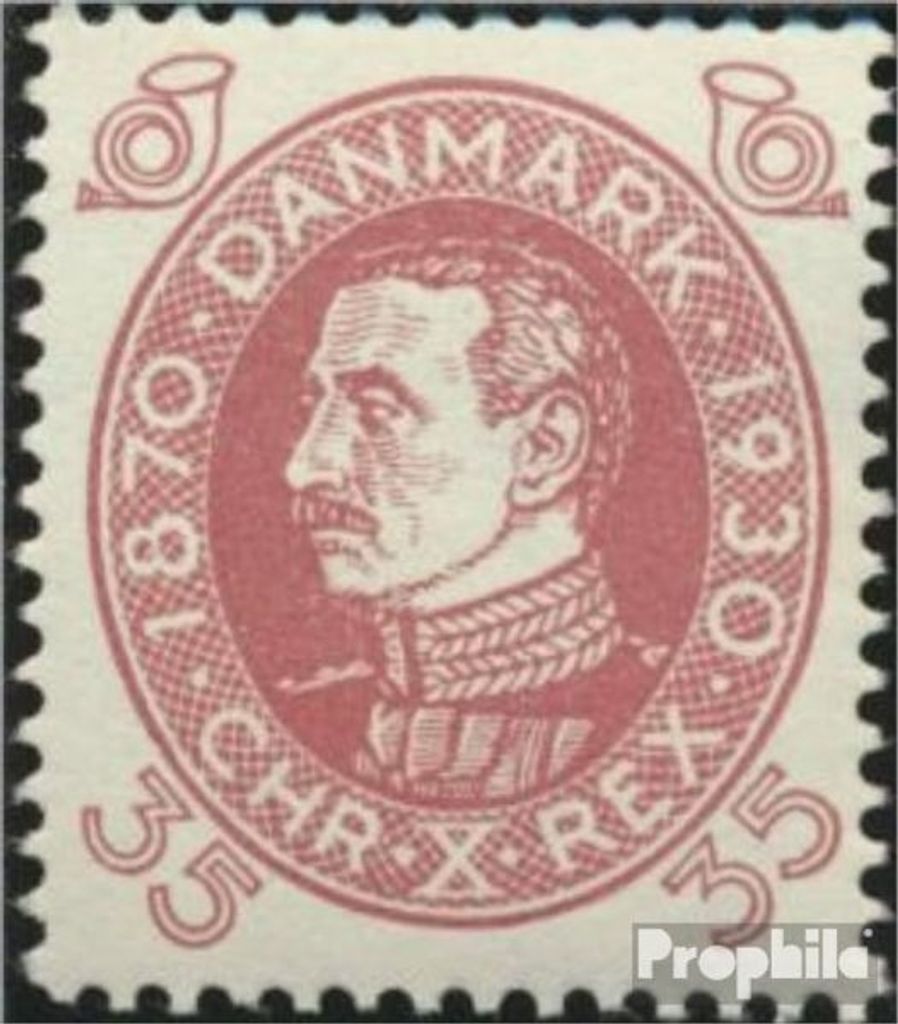 Briefmarken Dänemark 1930 Mi 193 gestempelt König Christian X.