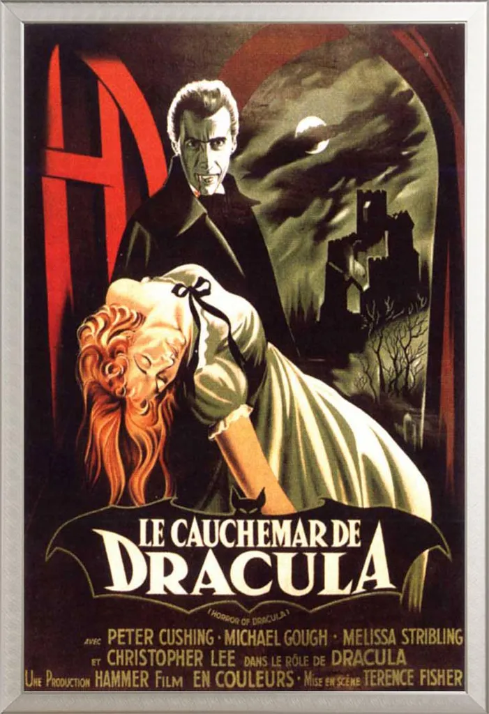 Affiche Dracula avec Cadre Shinsuke Maxi en Aluminium Argent 61x91,5 cm