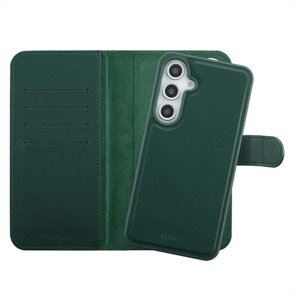 Custodia Selencia Olyn Verde per Samsung S24 FE - MagSafe Edition