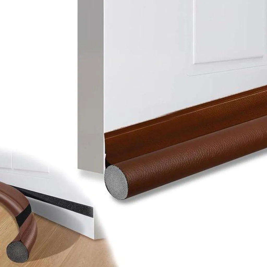 Bandes d'étanchéité à l'air pour portes marron - Joint adhésif 5m