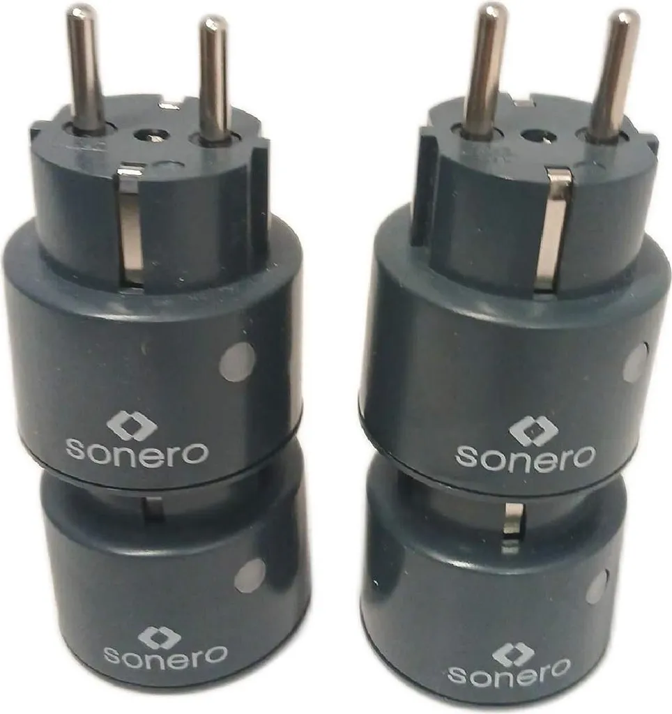 Pack 4 Prises Télécommandées Sonero 2300W Anthracite Haute Performance