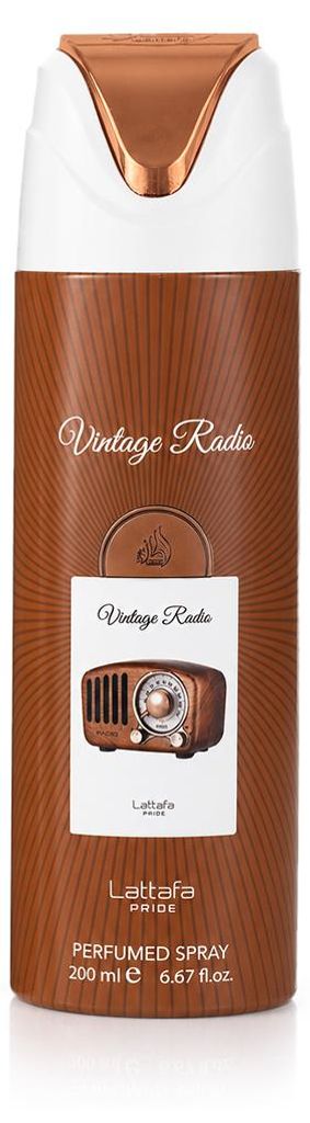Lattafa Pride Vintage Radio, spray desodorante, 200 ml Imagen del producto 