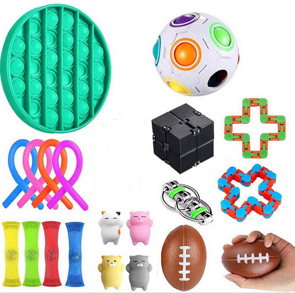 30 X Pop It Bubble Fidget Sensory Toy Set Autismus SEN ADH Stressabbau Spielzeug 