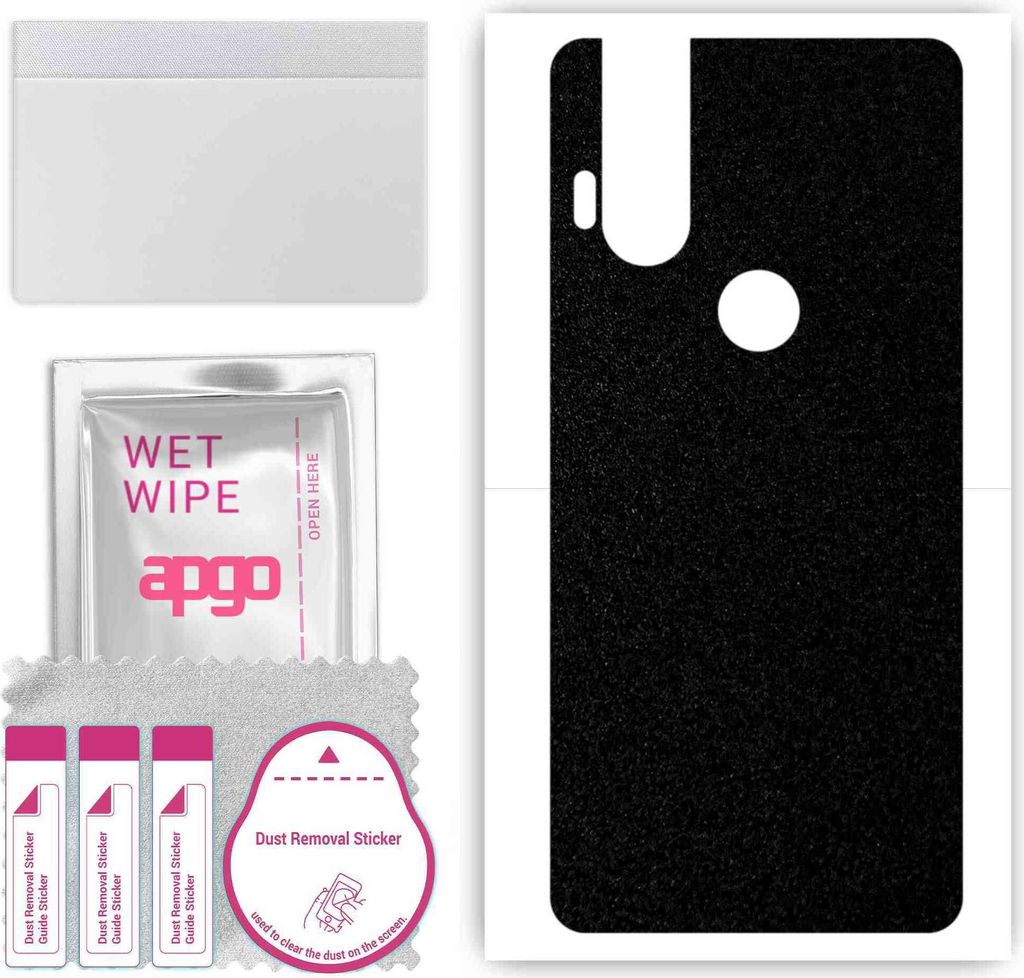 apgo Rückseite Schutzfolie, Skin, kompatibel mit Motorola One Hyper, Hinten Displayschutzfolie aus Vinylfolie, kratzfest, einfache Montage - Matts...