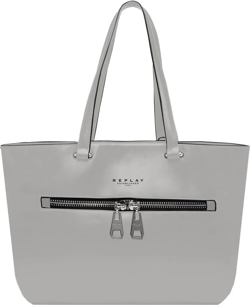 Shopping Bag REPLAY Grigia: Must-Have Tracolla Cement Grey 2026