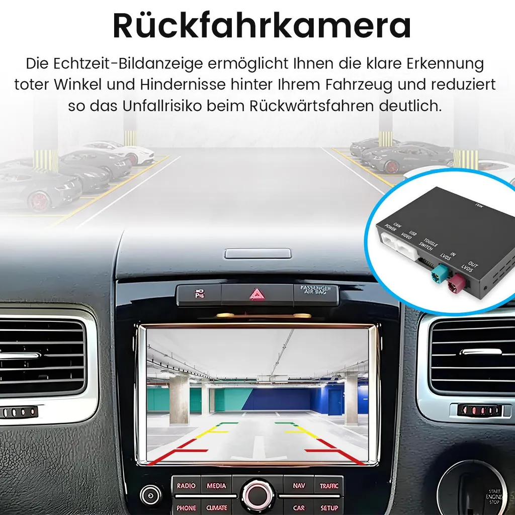 Interface Multimédia Android Auto sans fil pour Touareg 2010-2018
