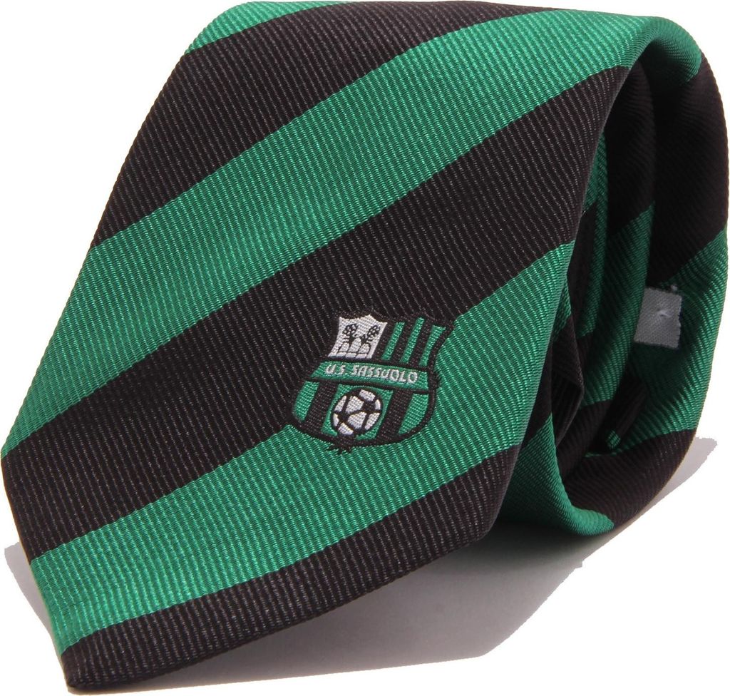 9576W cravatta uomo MESSORI black/green silk tie men