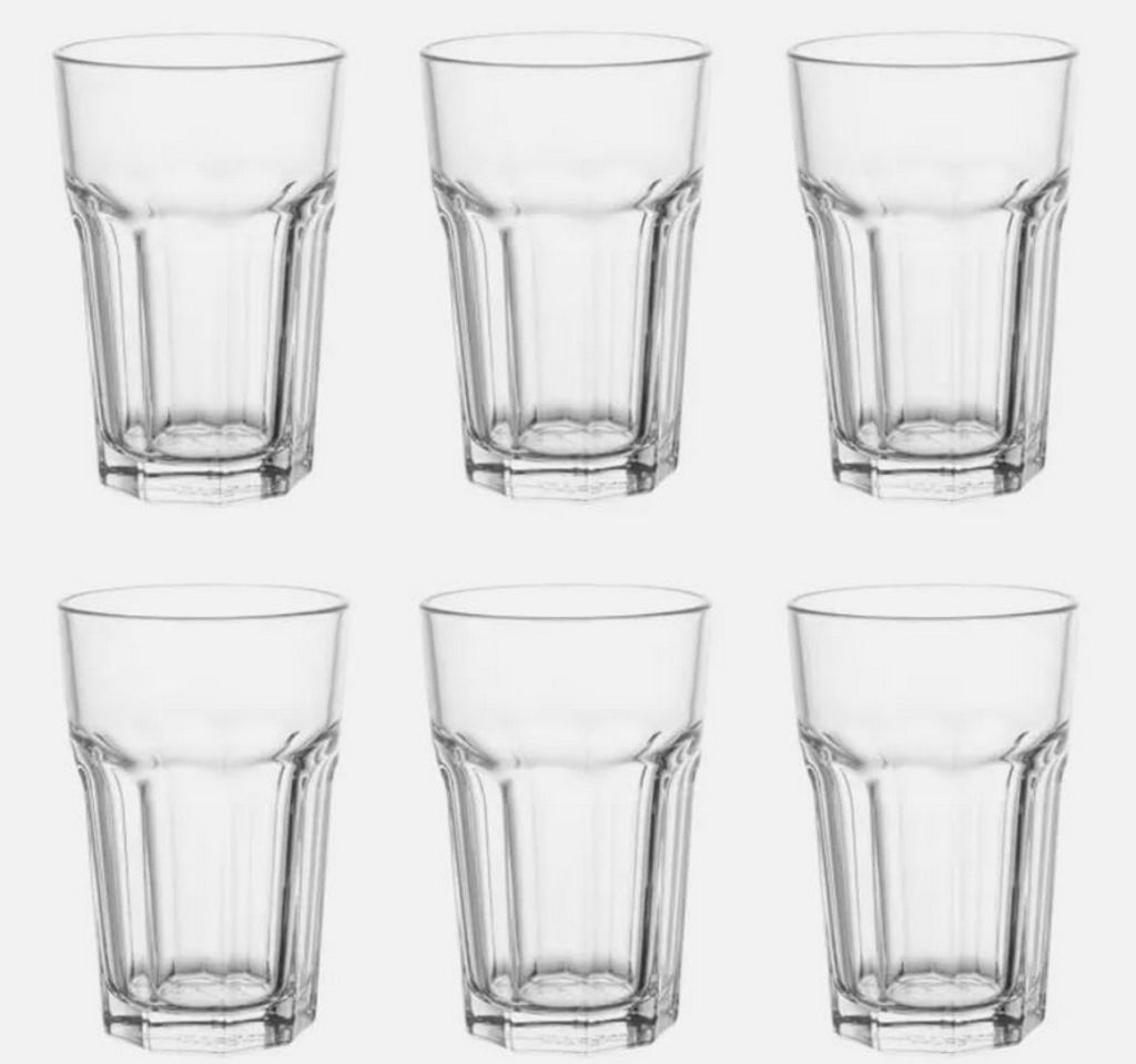 6-er Set Gläser Pokal - Glas für Cocktail Longdrink Wasser Produktbild