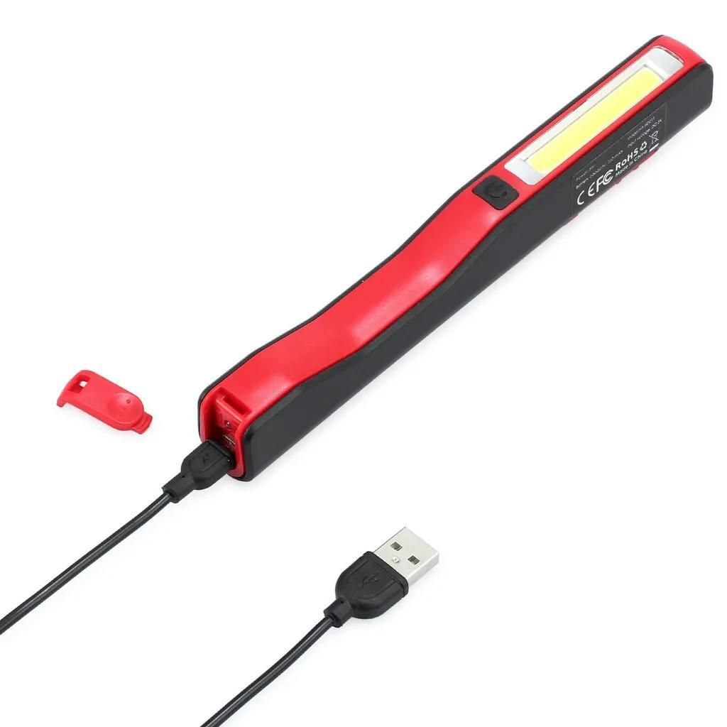 LED-Werkstatttlampe, LED-Arbeitsleuchte, Batterie-Werkstatttlampe, Handleuchte, Taschenlampe, mit Magnet, USB-Taschenlampe, Werkstatthandleuchte