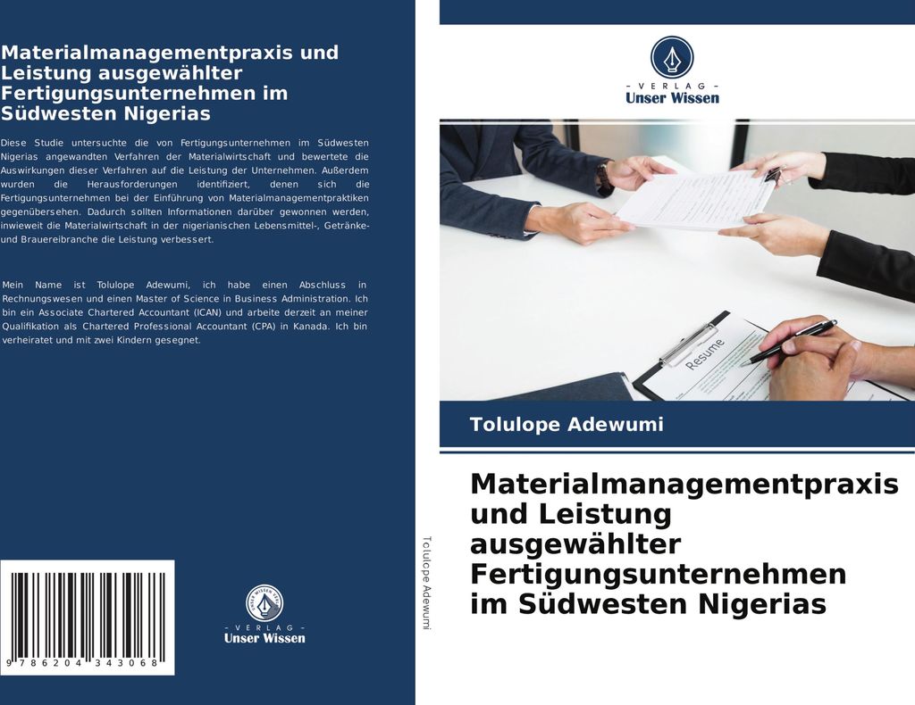 Materialmanagementpraxis und Leistung ausgewählter Fertigungsunternehmen im Südwesten Nigerias