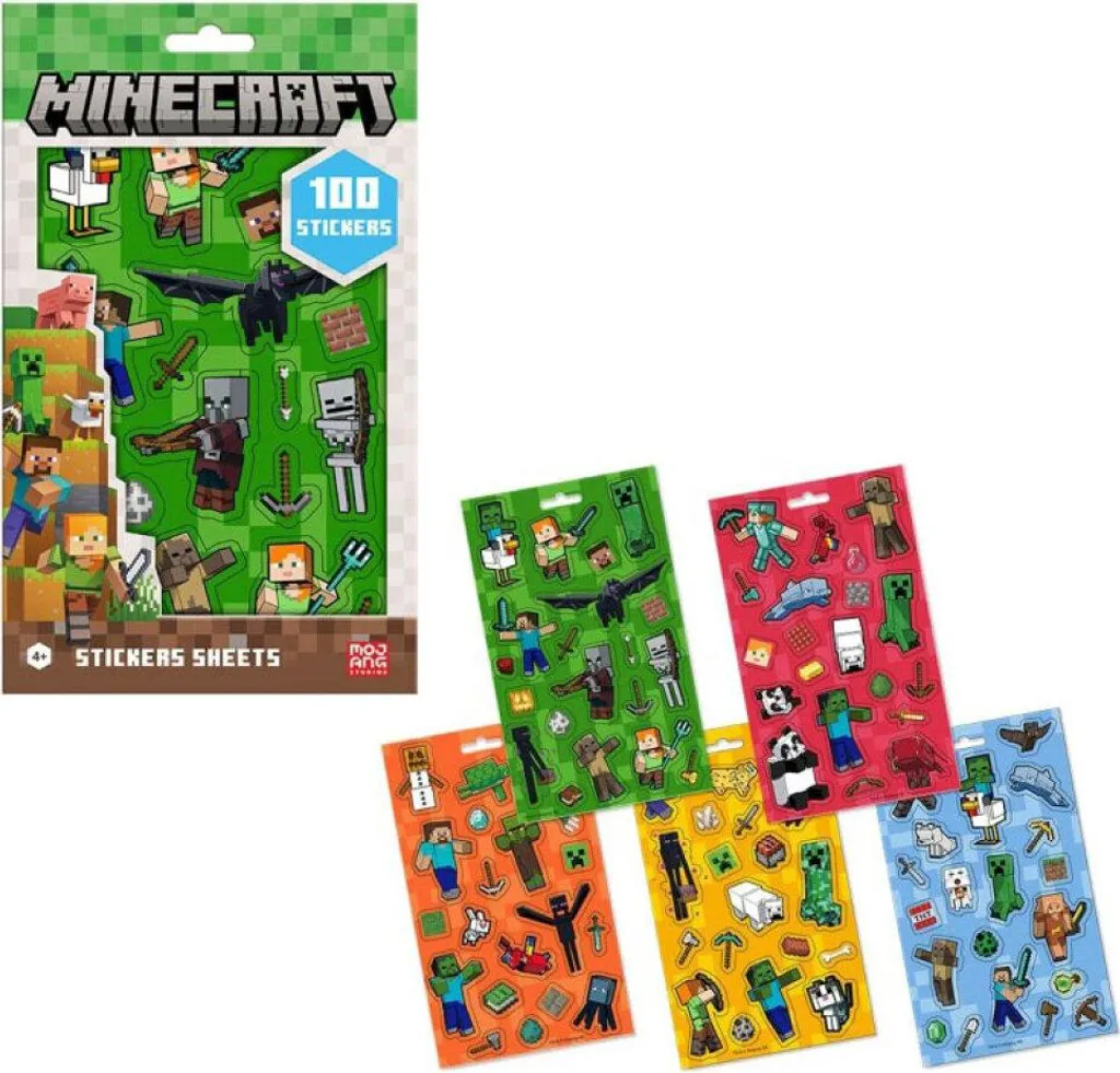 Adesivi Minecraft Premium Vinile - 100 Pezzi Design Pixel Art - 5