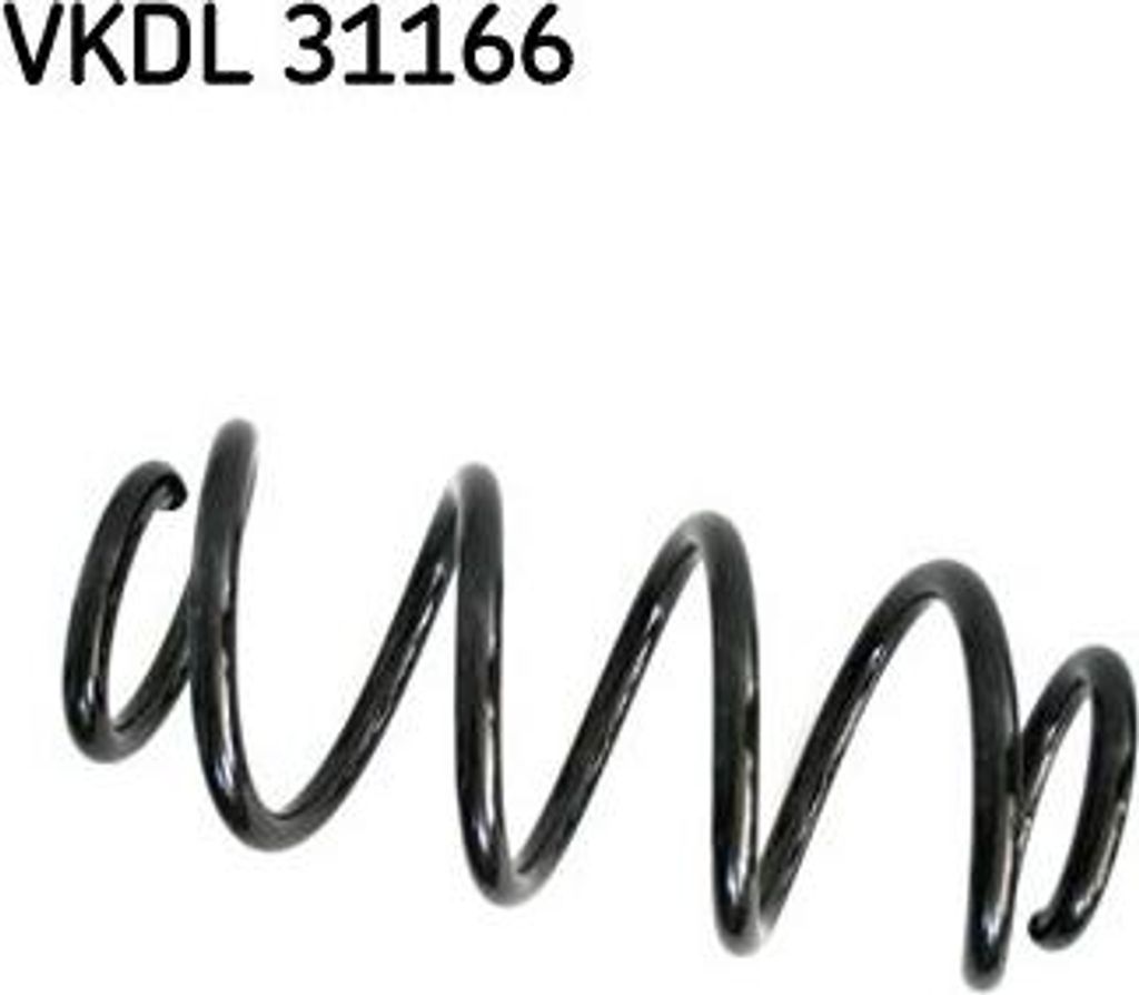SKF VKDL 31166 Fahrwerksfeder OE 8K0411105DF kompatibel mit A4 8K, A6 4G