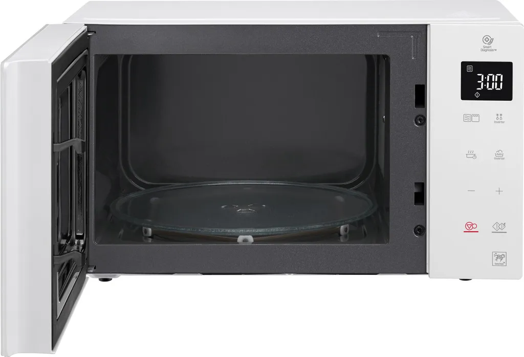 Micro-ondes 23L LG MH6336GIH Blanc pour Réchauffer et Griller Rapidement