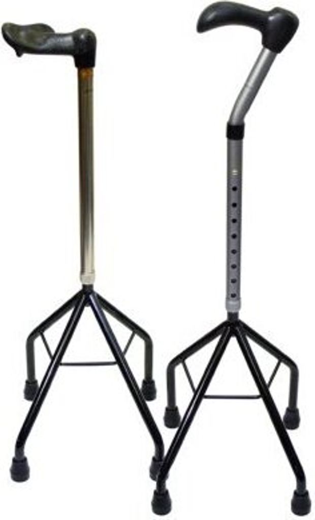 Leichtmetall-VierfußgehhilfeFritzgriff,verstellb.,silber