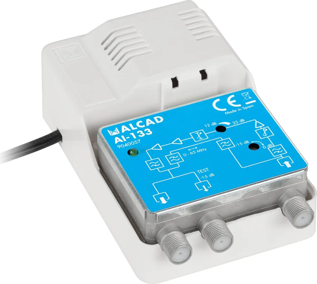 Amplificateur d'antenne Alcad AI-133 CATV RP 65 MHz IP20 intérieur