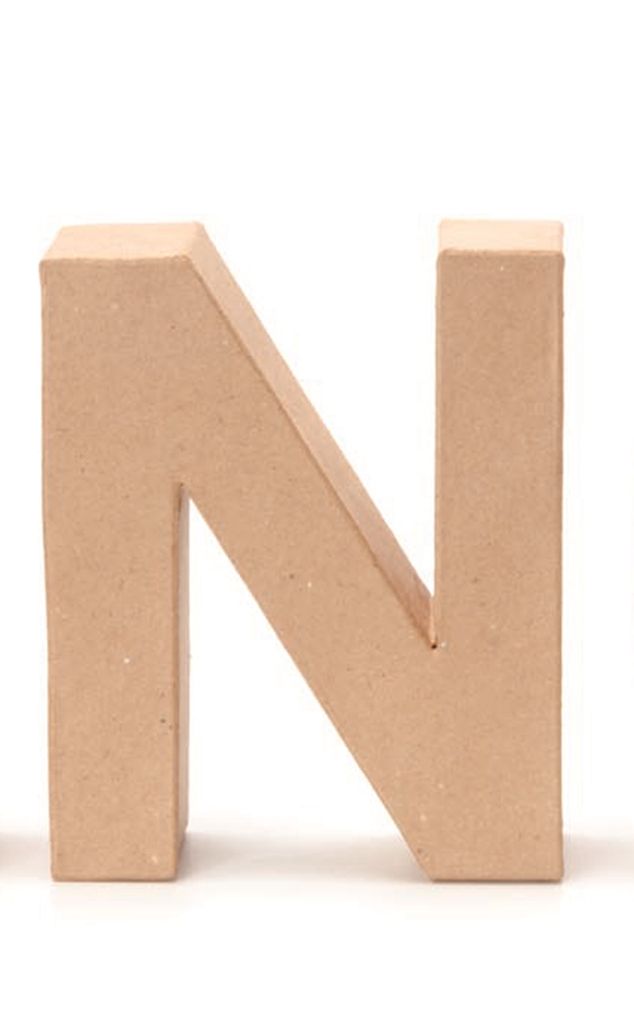 Glorex Papp-Buchstabe N 17,5 x 5,5 cm Produktbild 