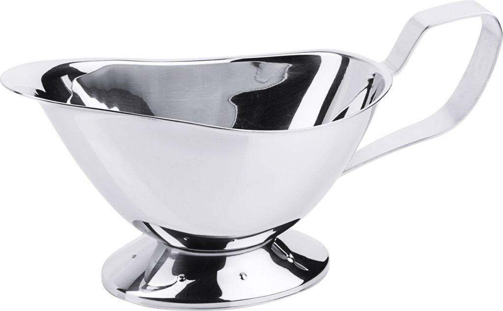 Sauciere mit Fuß, schwere Qualität, hochglänzend, mit Griff, Variante auswählbar : 0,2 l Variante: 0,2 l