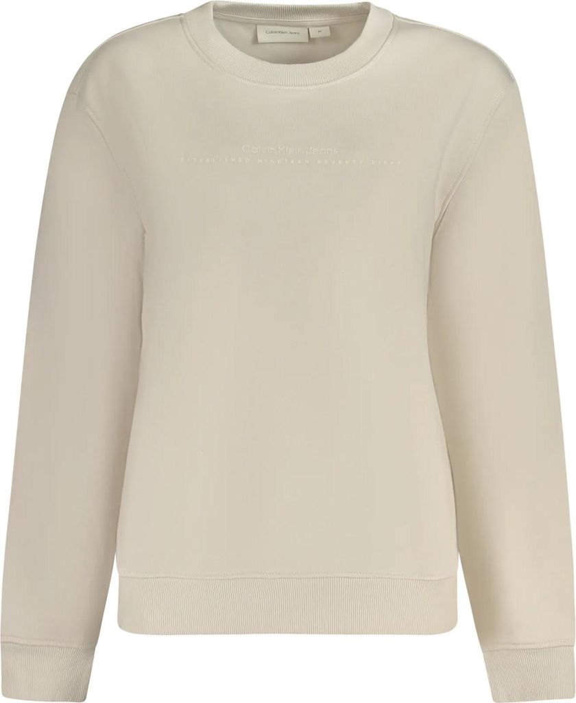 Beiges Damen Langarm-Sweatshirt - Komfort & Stil aus Baumwolle