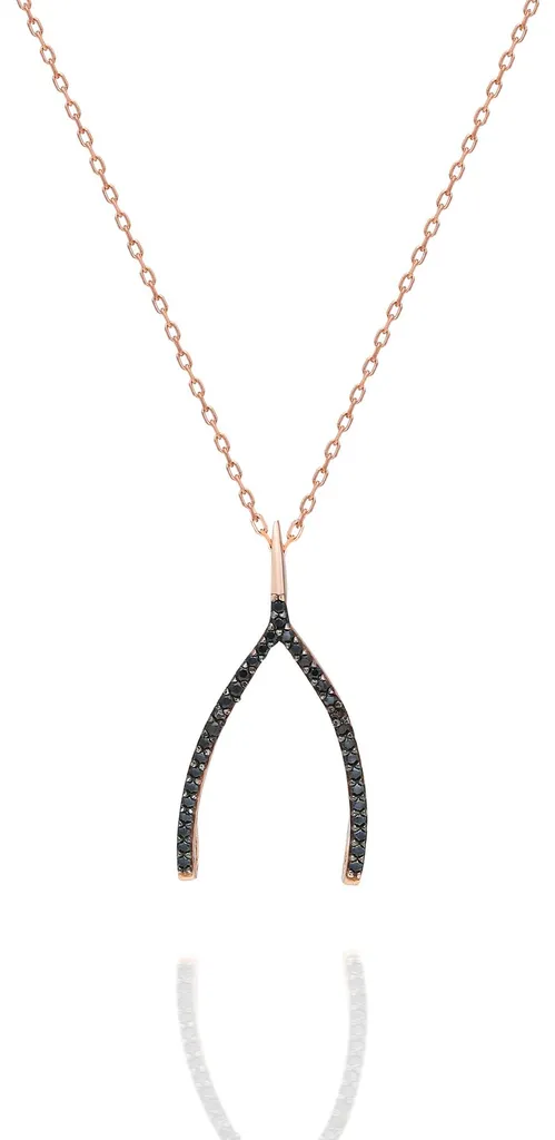 Cadeau collier pomme or rose pour femme, accessoire idéal anniversaire