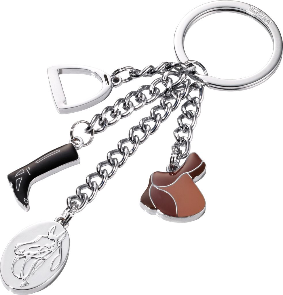 TROIKA KR13-17/CH, Schlüsselanhänger, Schwarz, Braun, Produktbild 
