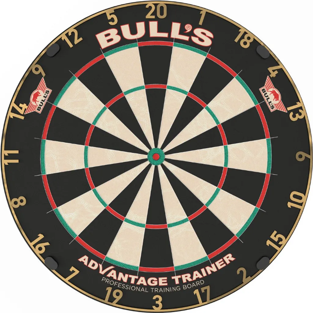 Bull's Advantage Trainer Dartboard Gold : Cible de Fléchettes Entraînement