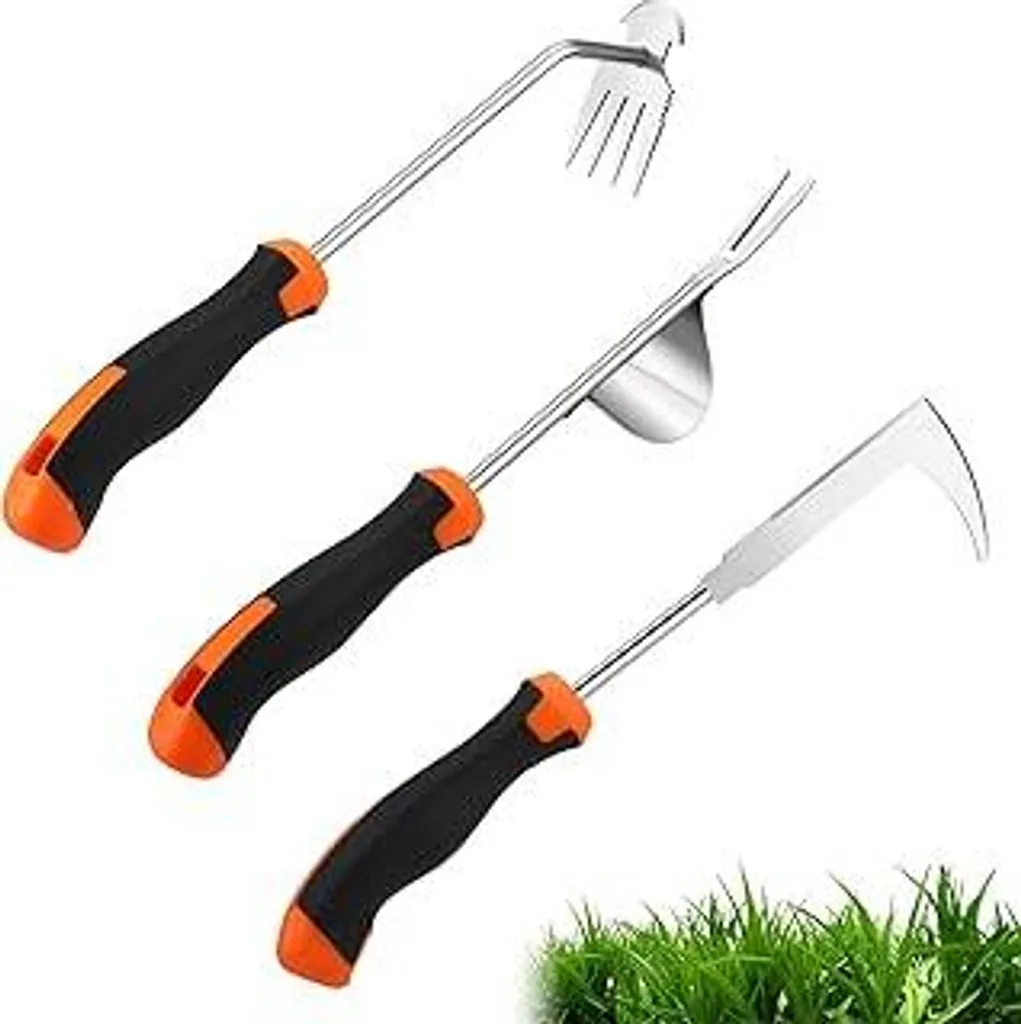 Kit 3 Sarchiatori Professionali Inox: Diserbo Manuale e Dissodamento