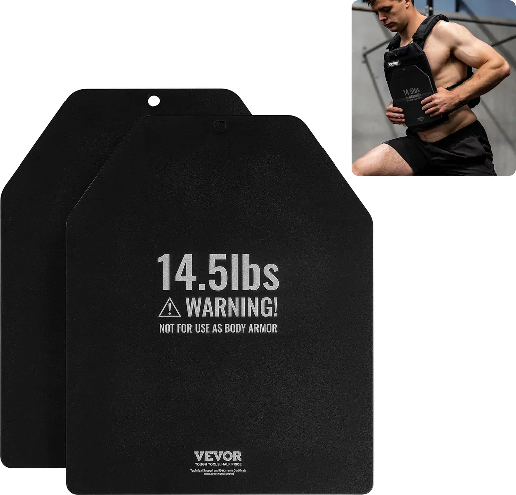 Plaque de gilet lestée pour augmenter le poids de musculation