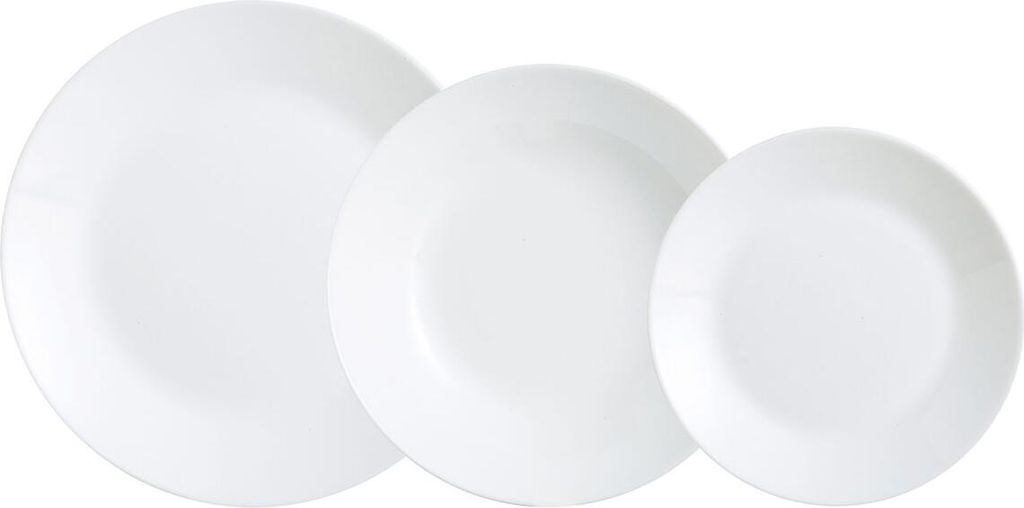 Vajillaset Luminarc Zelie Blanco Vidrio 18 Stück Produktbild 