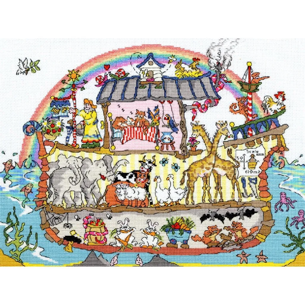 Kit Broderie Point de Croix Arche de Noé Bothy Threads Loisir Créatif
