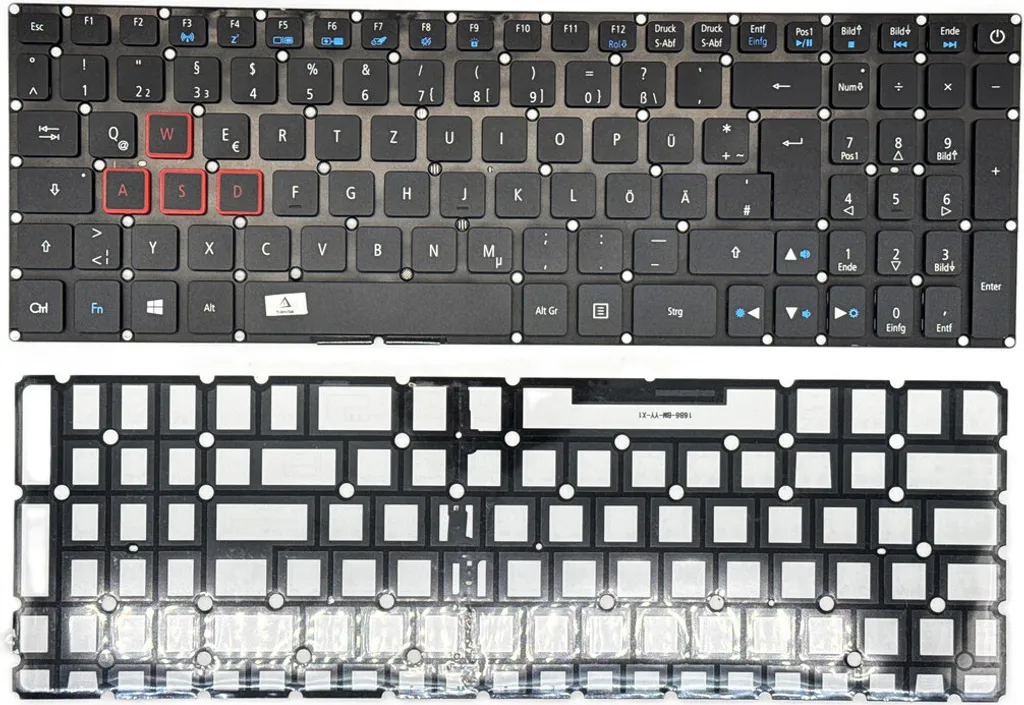 Réparer Clavier Acer Predator Helios 300 PH317-52 Noir Éclairé Allemand