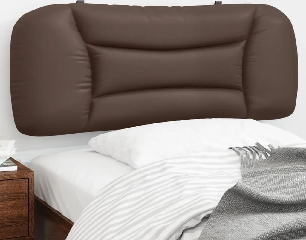 Cuscino Da Lettura Ergonomico 75x40x50cm - Supporto Schiena In Cotone Con Tasca, Sfoderabile, Marrone