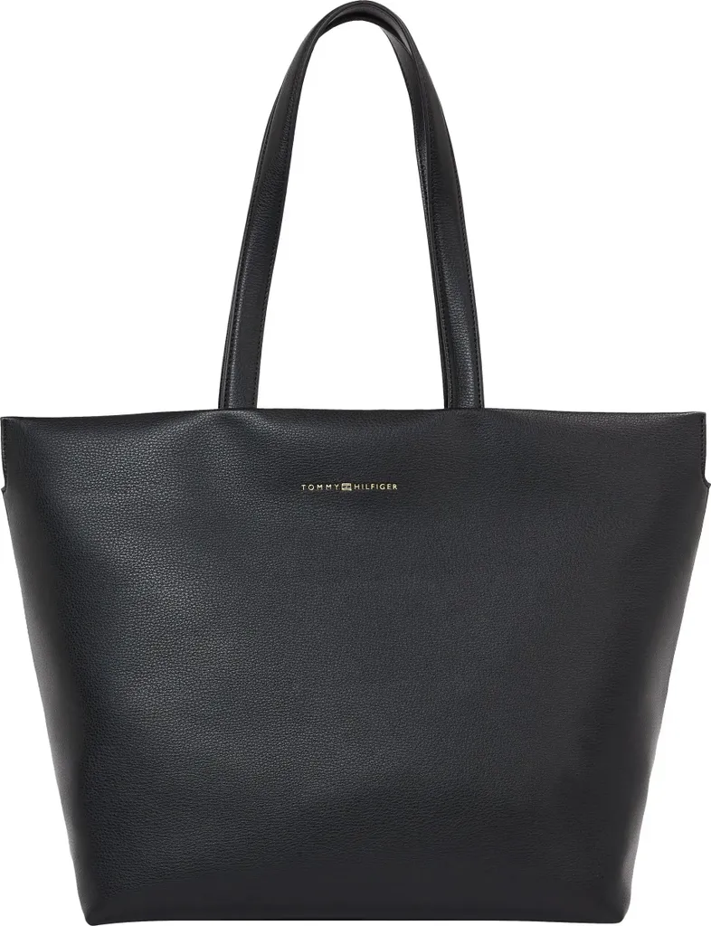 Tommy Hilfiger Cabas TH Logotape AW0AW17693 Noir - Sac Shopping Chic