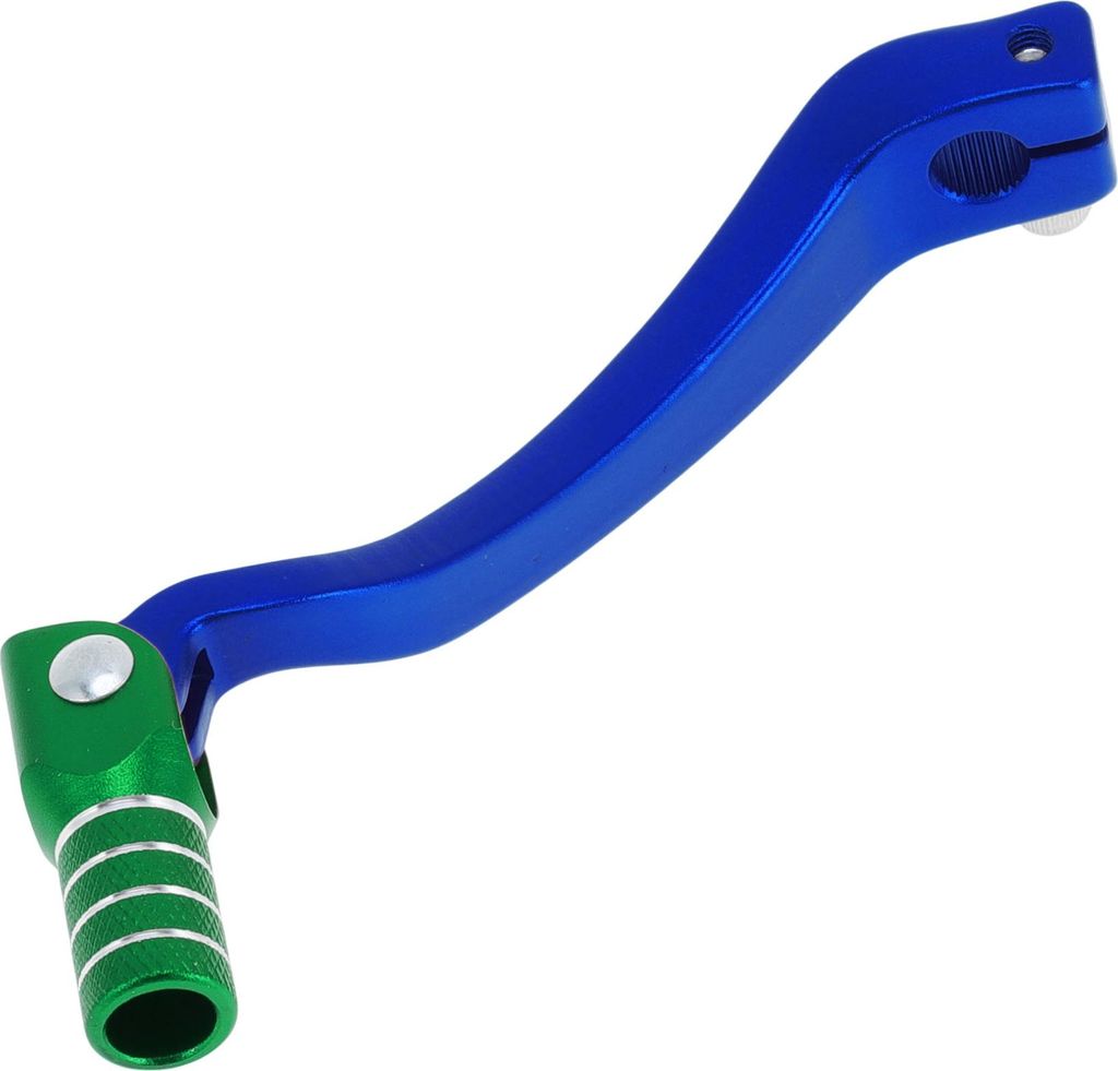 Faltbarer Motorrad-Schalthebel für Kayo T6 Pedal-Schalthebelarm aus Aluminiumlegierung Blau Grün Silberton