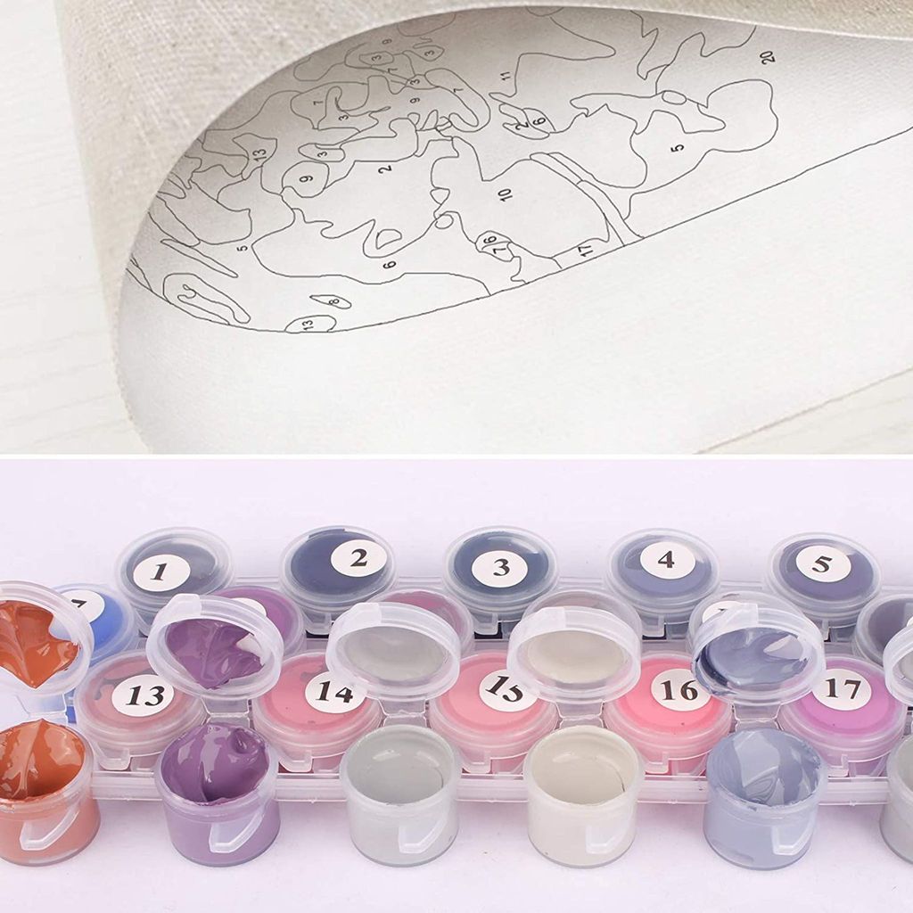 YAOYIN Malen Nach Zahlen Erwachsene, DIY Handgemalt Ölgemälde Kit Mit - View #4