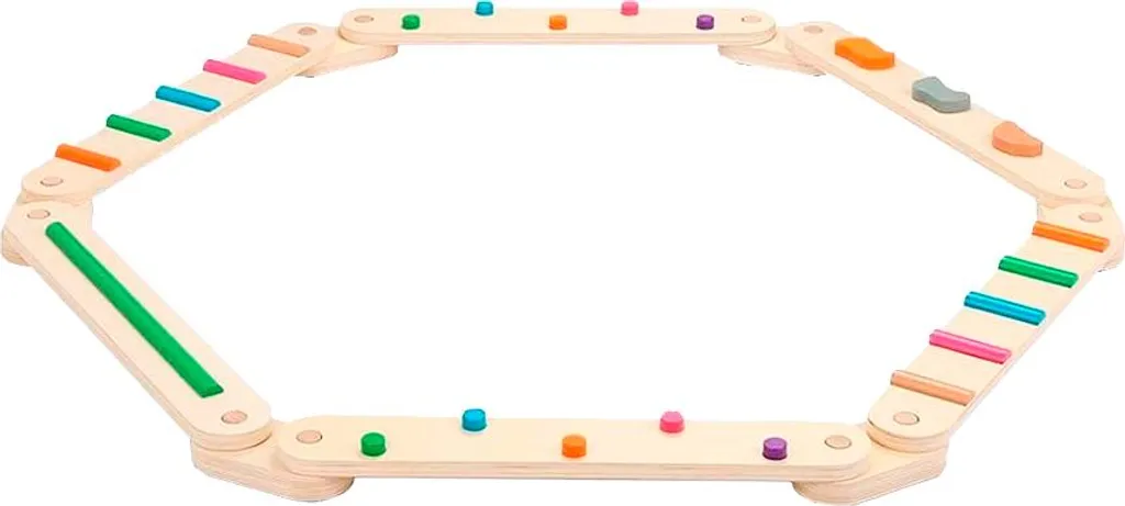 Parcours d'équilibre arc-en-ciel coloré - Kit de motricité pour enfant