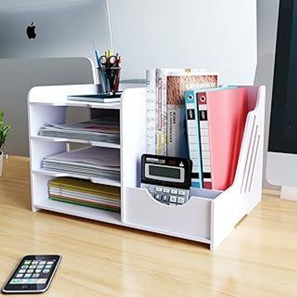 PUNCIA Dokumentenablage A4 Briefablage Ablagefächer PVC Schreibtisch Datei Organizer Papierablage Aktenaufbewahrung Ablagesystem Dokumentenhalter ...