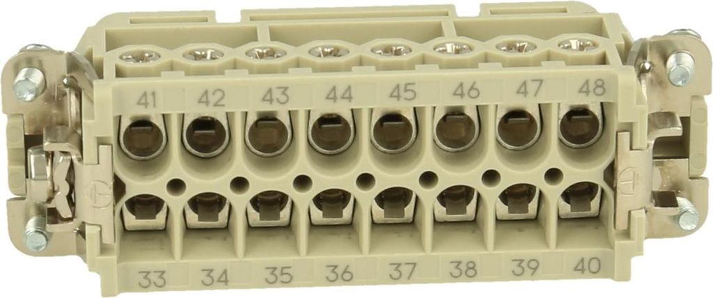 HARTING Han 16A Buchseneinsatz (F) Schraubanschluss, 16-polig+PE 250V, 16A - 1 Stück
