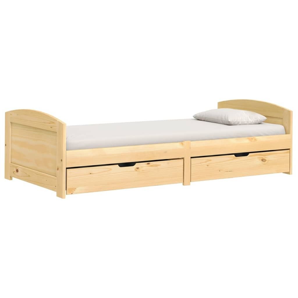 vidaXL Tagesbett mit 2 Schubladen IRUN 90x200 cm Massivholz Produktbild 