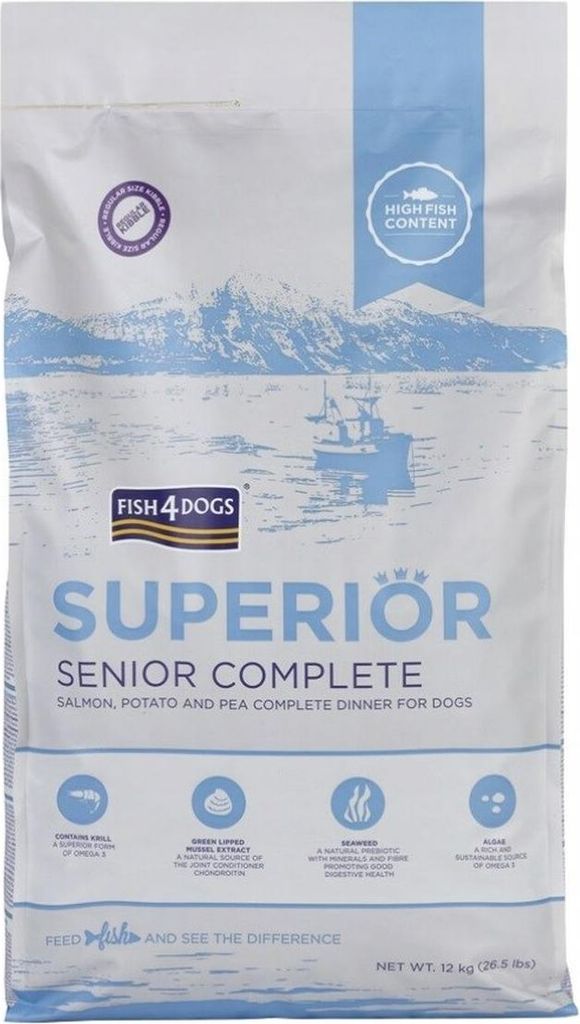 Cibo per cani FISH4DOGS Superior Senior Medium Complete Immagine del prodotto 