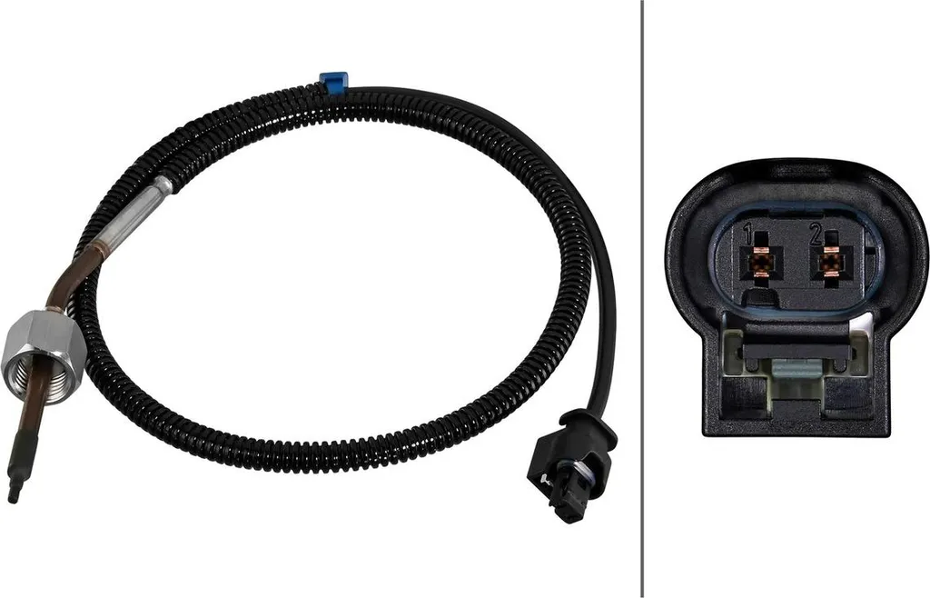 Sensore Temperatura HELLA 620mm 2 poli per MB - Stop Errori DPF - 4