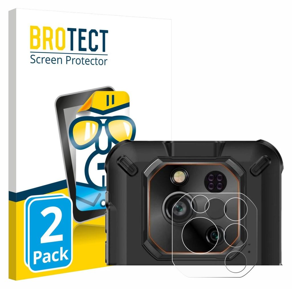 2x Für Ulefone RugOne Xever 7 Pro (NUR Kameraschutz) Schutzfolie BROTECT Displayschutz Display Schutz Folie Klar Transparent