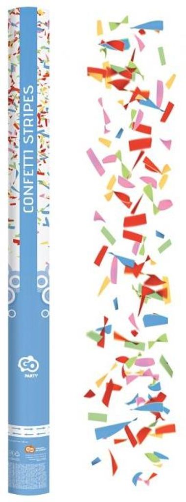 GoDan Bunte Konfettikanone 80 cm mit Ringe-Konfetti, Produktbild 