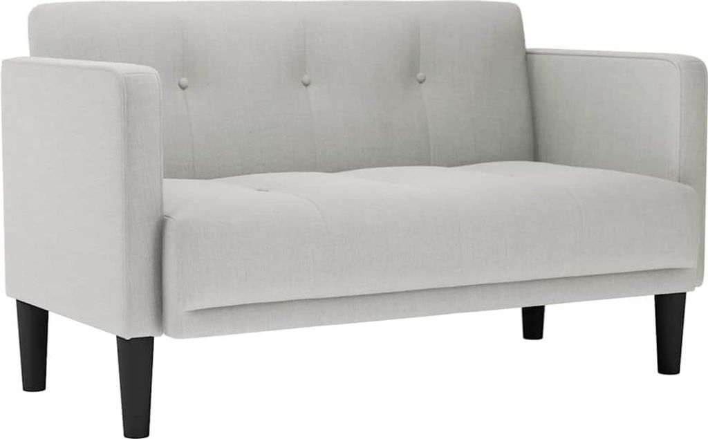 vidaXL Zweisitzer-Sofa Wolkengrau 111 cm Stoff