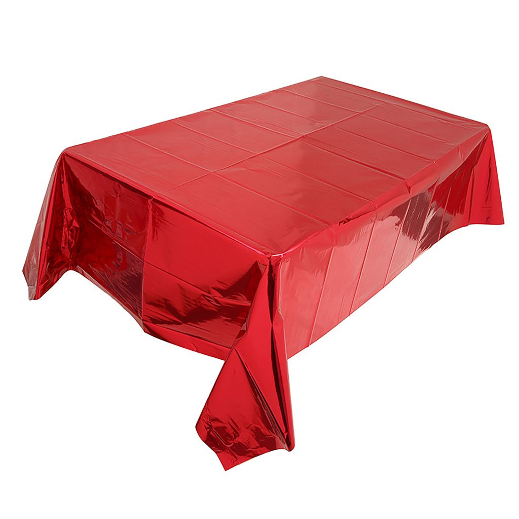 Dekorative Einweg -Tischdecke solide detaillierte Vergoldungstisch für Roségold -Abdeckungen Haushaltszubehör-Rot