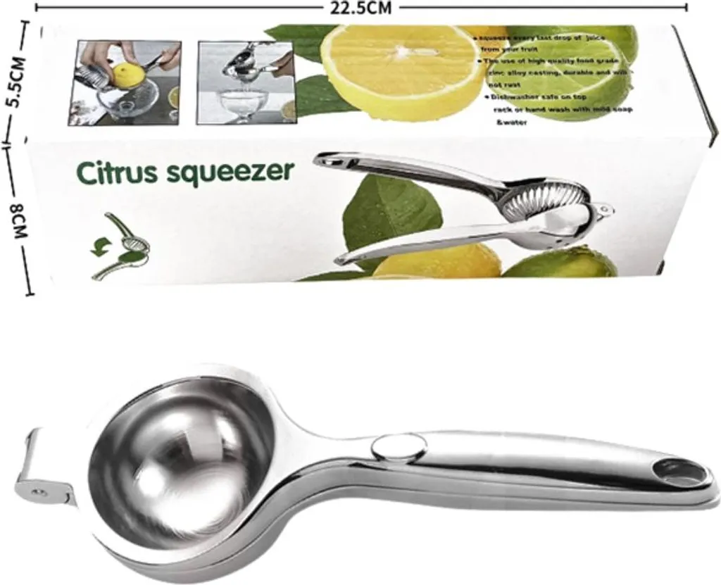 INF Spremiagrumi in lega di zinco 22cm 405g pressa manuale per limoni e lime